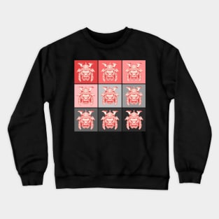 Pop Art Japanese Art Samurai Vintage Fighter Retro 436 Crewneck Sweatshirt